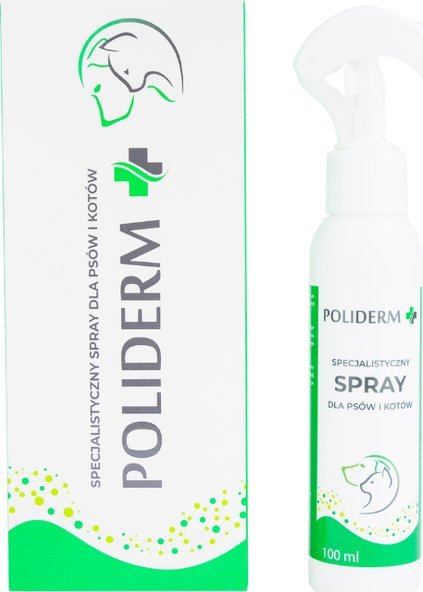 JM SANTE Poliderm - sprej pro péči o kůži se sklonem k lupům, dermatózám a zánětům pro psy a kočky – 100 ml