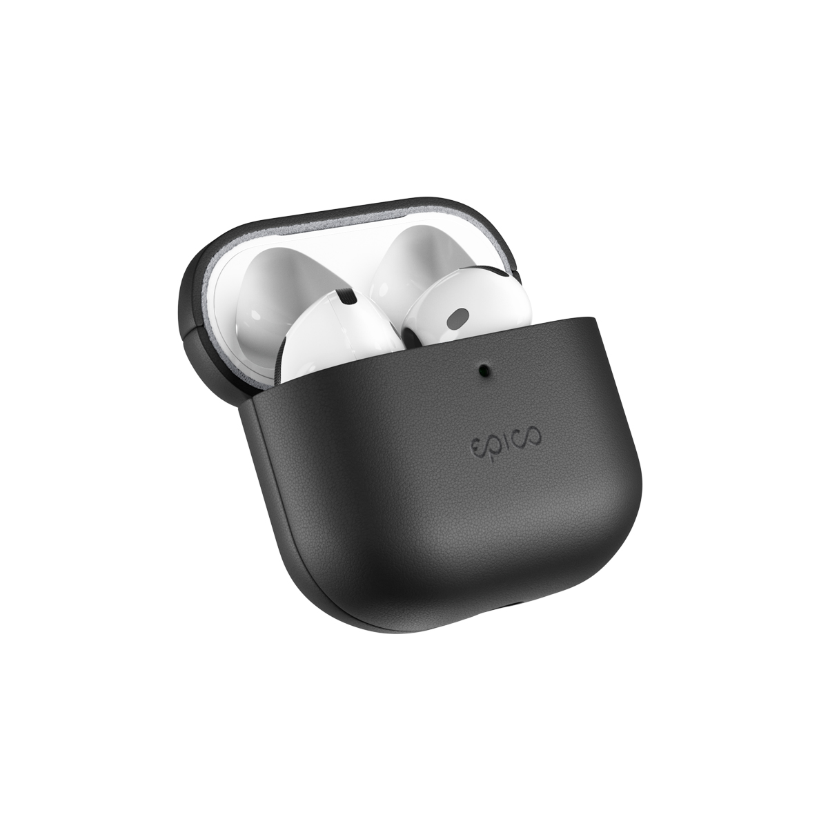 Epico Leather Case Airpods 4 - černá