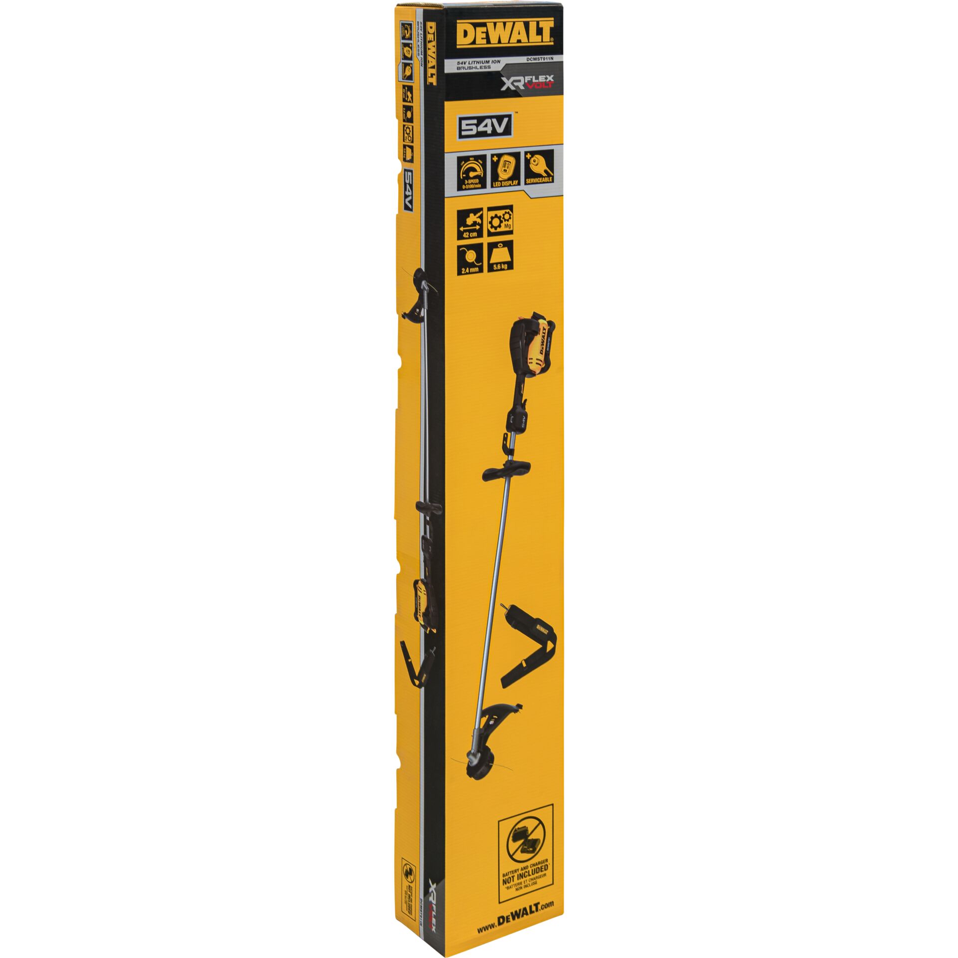 Akumulátorová vyžínačka Dewalt DEWALT, 54 voltů, základní verze.