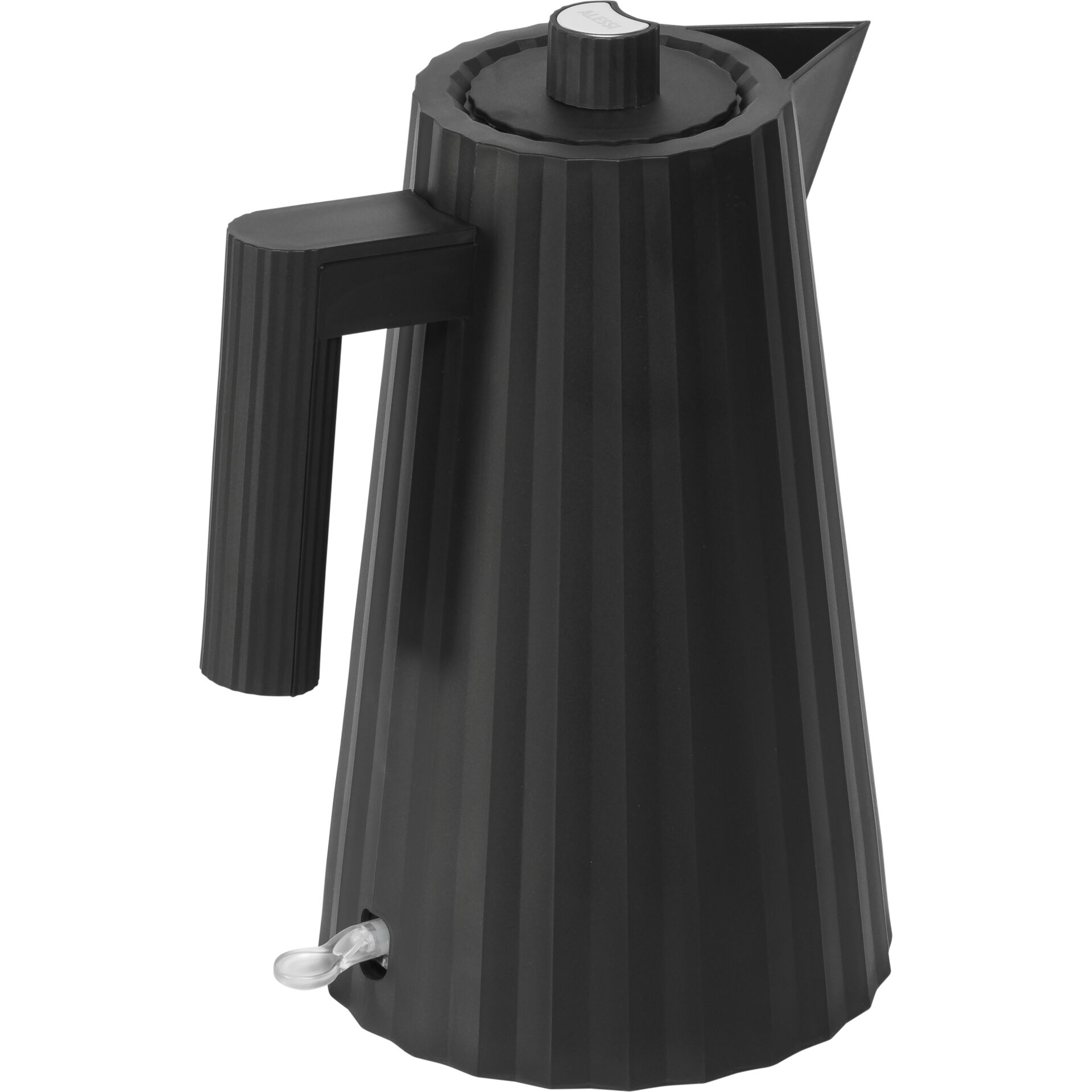 Alessi Plisse Water Kettle Black, 1.7L