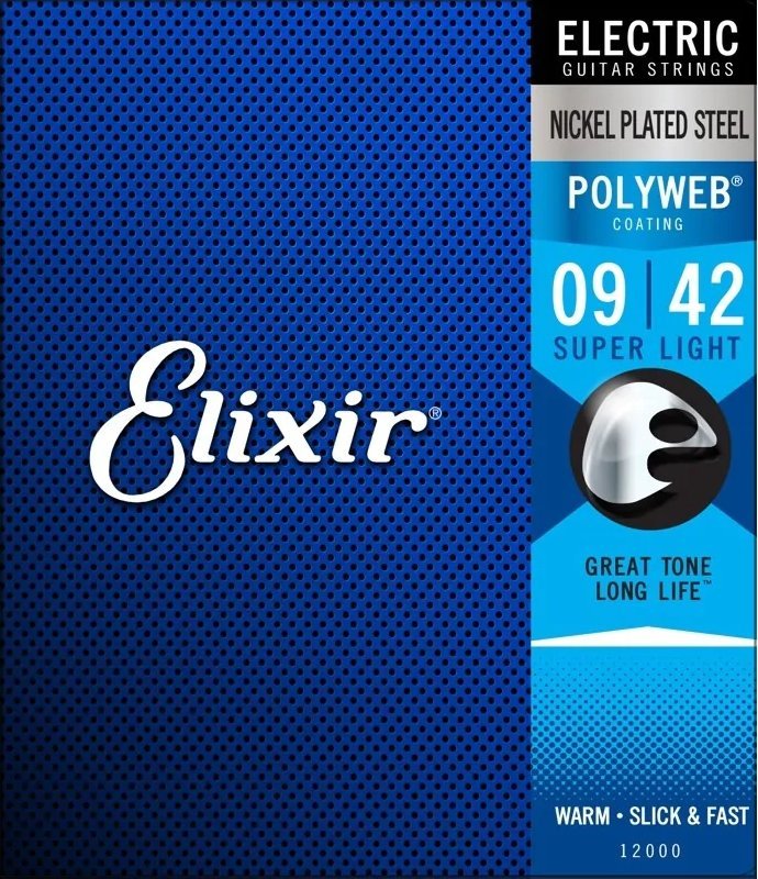 Elixir 12000 Super Light (9-42) PW - struny pro elektrickou kytaru