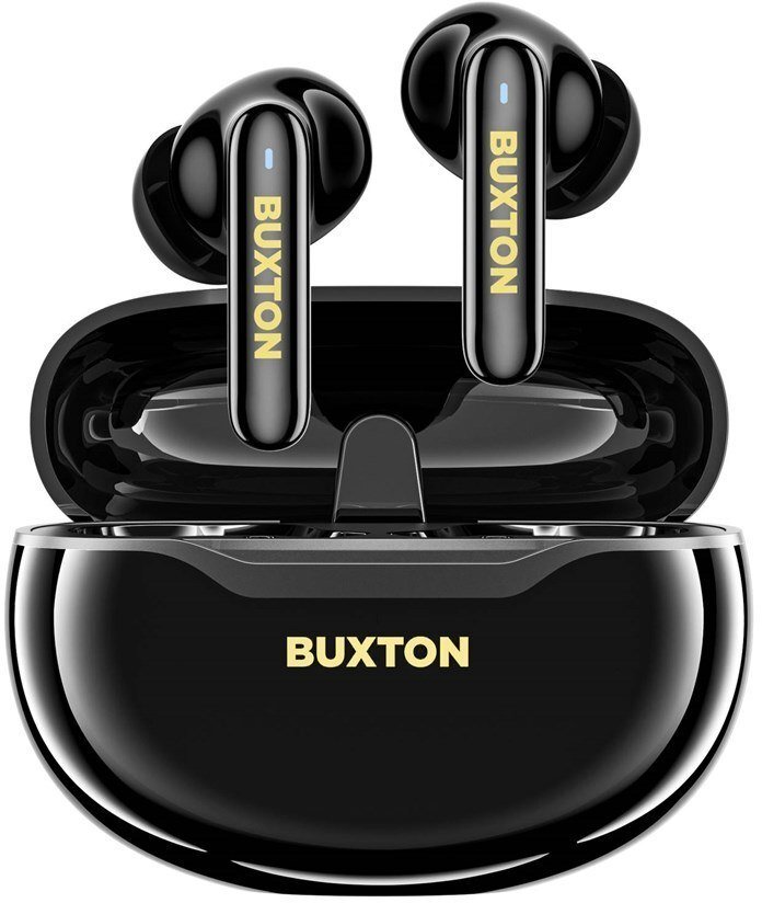 Buxton BTW 7200 Black Tuya - Bezdrátová sluchátka do uší s nabíjecím pouzdrem, černá