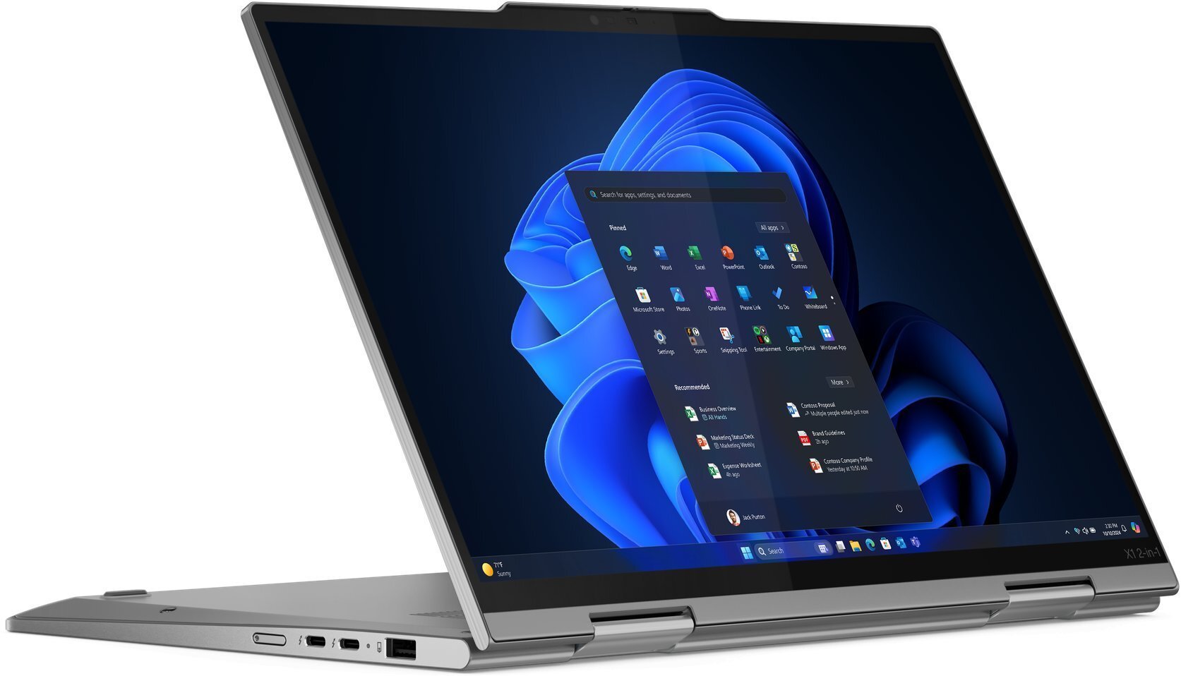 Lenovo Ultrabook Thinkpad X1 2-v-1 Gen10 21Q000FEPB W11Pro Ultra 7 255U/32GB/1TB/INT/14.0 2.8K/Touch/Šedá/3 roky Premier Support PLUS + CO2 Offset