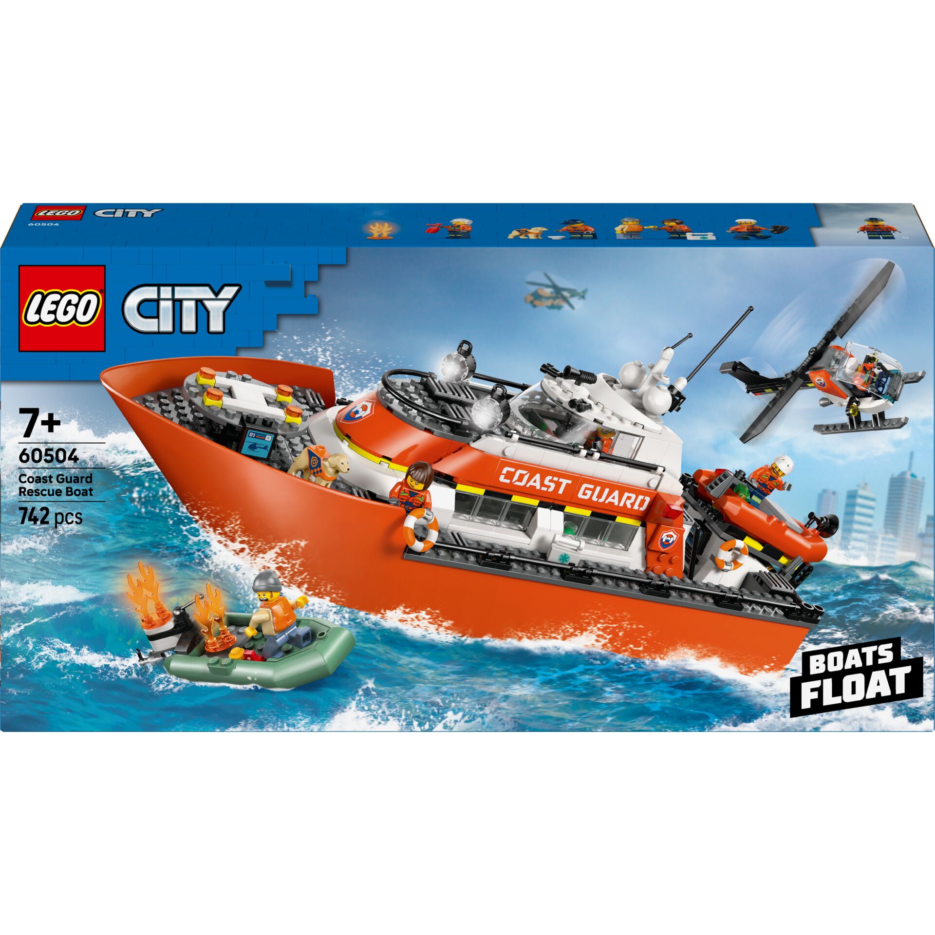 LEGO 60504 City Záchranný člun pobřežní stráže s vrtulníkem