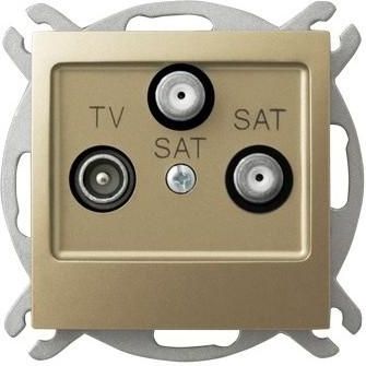 Ospel Anténní zásuvka Impresja RTV-SAT-SAT, zlatá metalíza (GPA-Y2S/m/28)