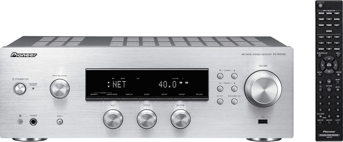 Pioneer SX-N30AE 2.0 kanály/kanálů Stereo Stříbrná