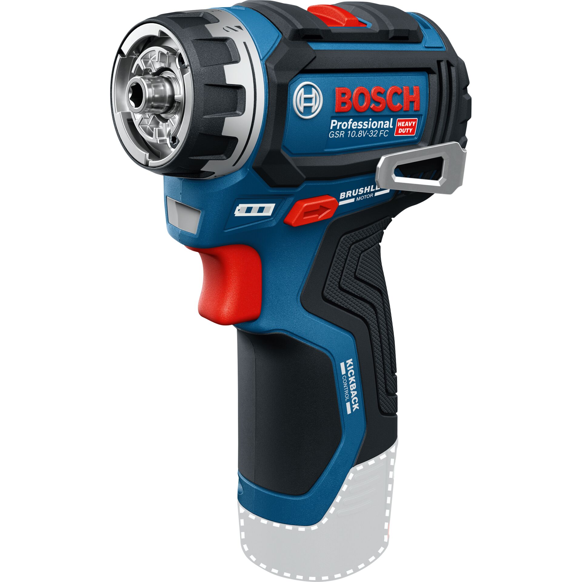 Bosch Powertools Akumulátorová vrtačka/šroubovák GSR 12V-32 FC Professional, 12 V (modro-černá, bez baterie a nabíječky, vč. 5 nástavců, L-BOXX)