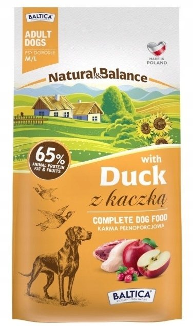 BALTICA Natural & Balance Duck M/L – suché krmivo pro psa - 3kg