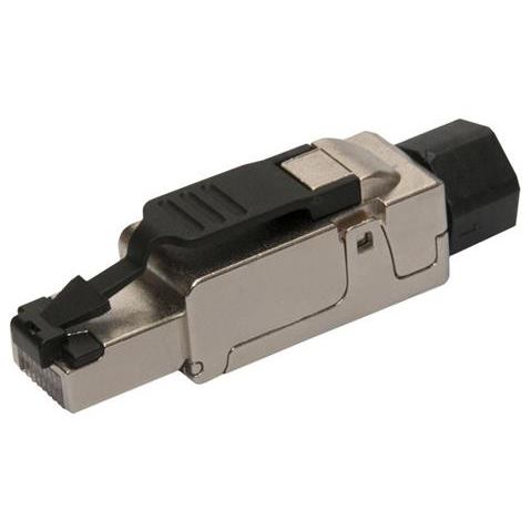 Konektor Solarix SXRJ45-6A-STP-BK-SA STP 8p8c, Cat 6a, drát, průmyslový, samořezný