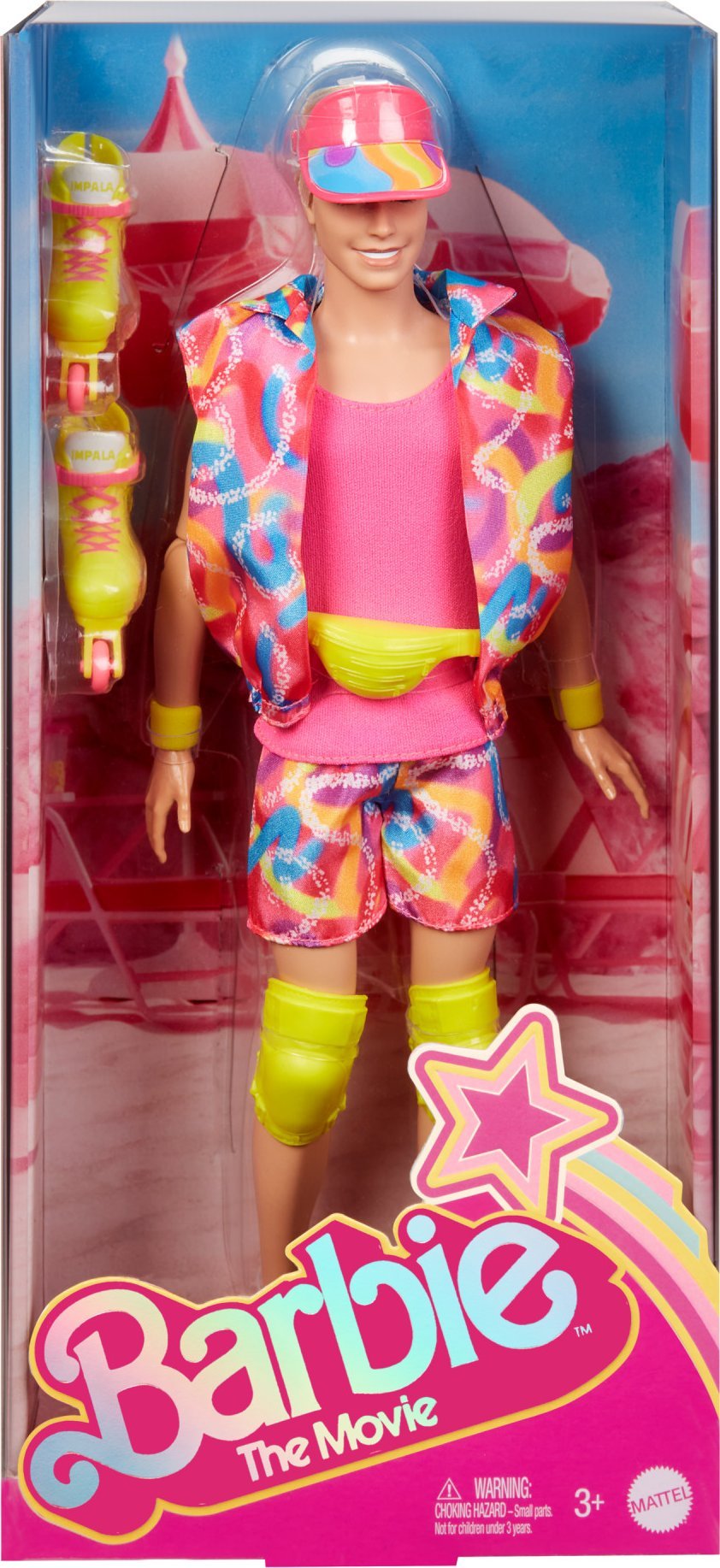 Barbie The Movie - sběratelská panenka Ken s oblečkem pro inline bruslení