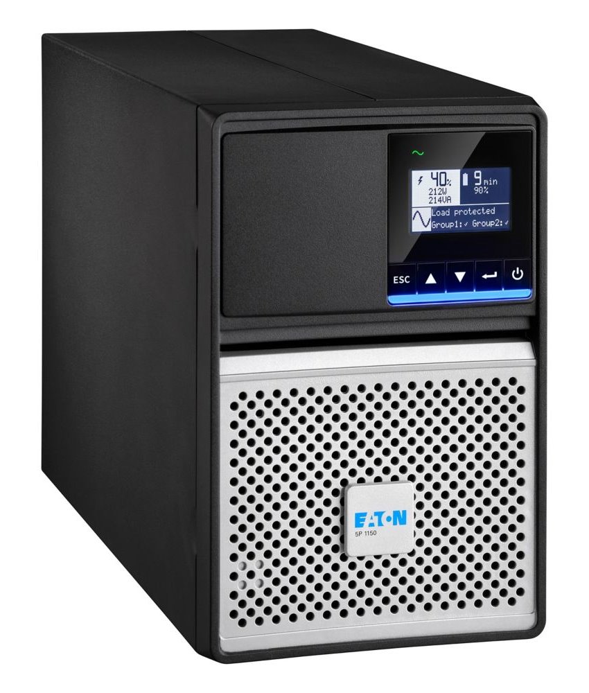 EATON UPS 5P 1150i G2, Line-interactive, Tower, 1150VA/920W, výstup 8x IEC C13, USB, displej, sinus, slot pro LAN