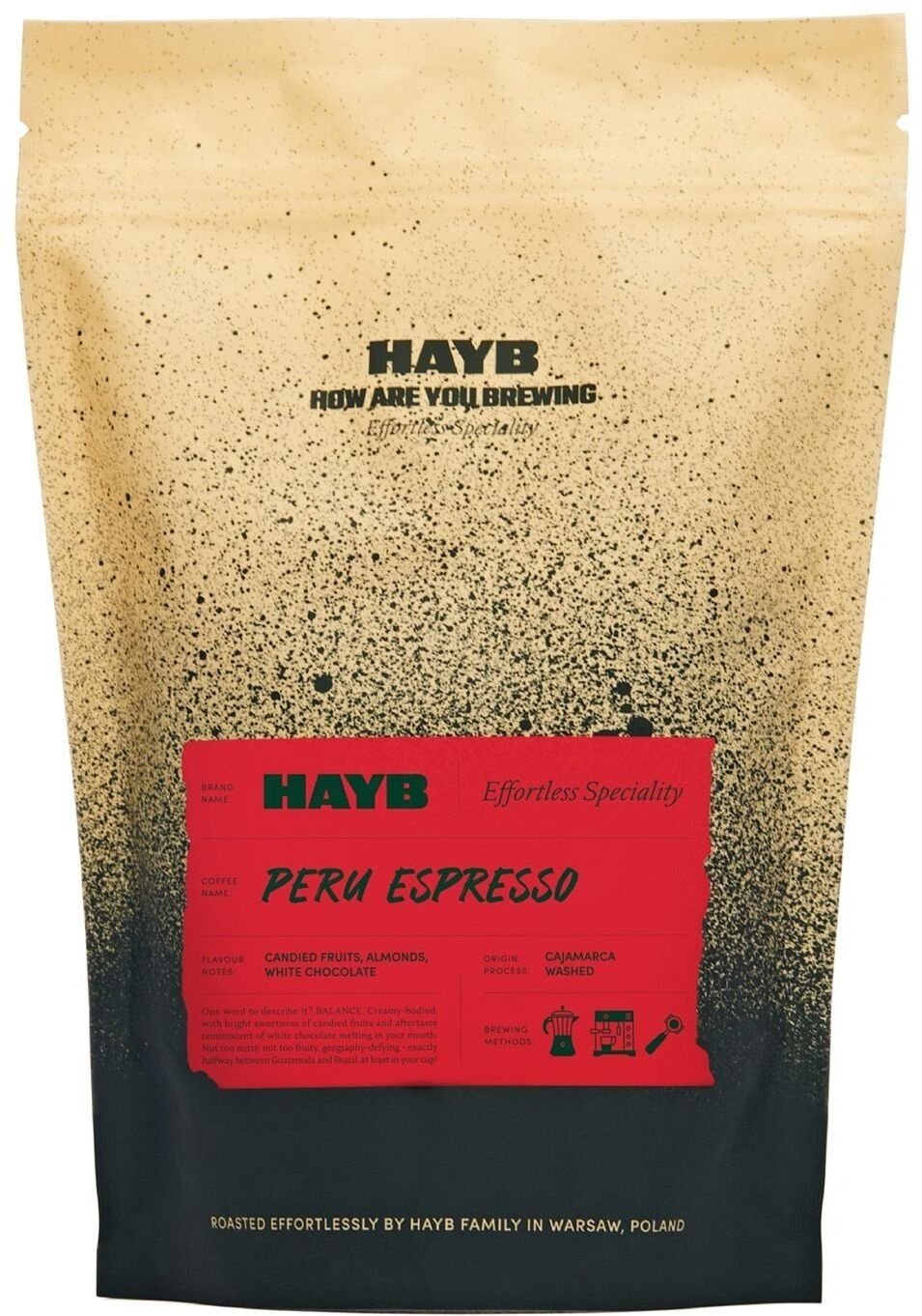 Kávová zrna HAYB HAYB - Peru Espresso 1kg