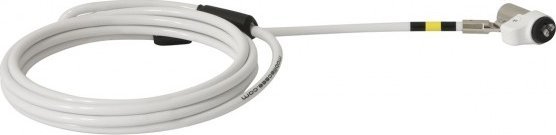 Otočný kabel Mobilis  Noble s klínovým slotem – tenký bílý