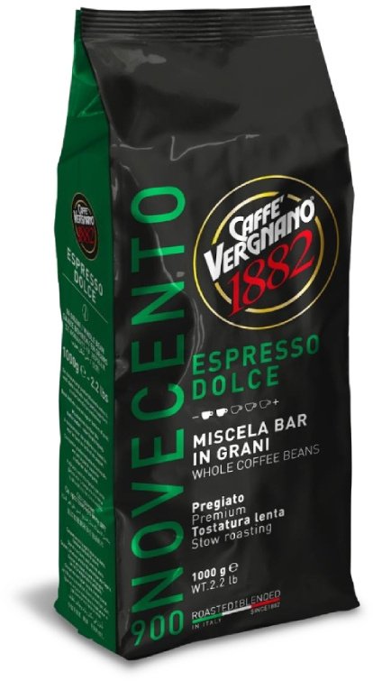 Caffe Vergnano Kávová zrna Vergnano 900 Espresso Dolce 1 kg zrnková káva