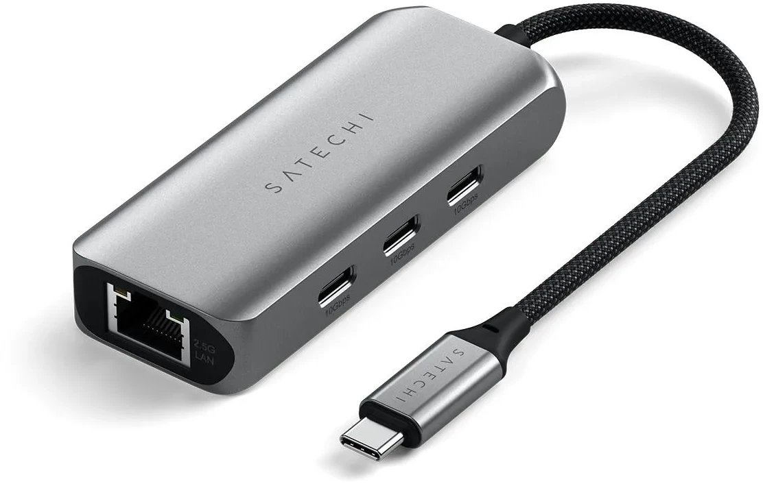 Satechi USB-C Hub 4-in-1 with 2.5 Gigabit Ethernet - Space Gray