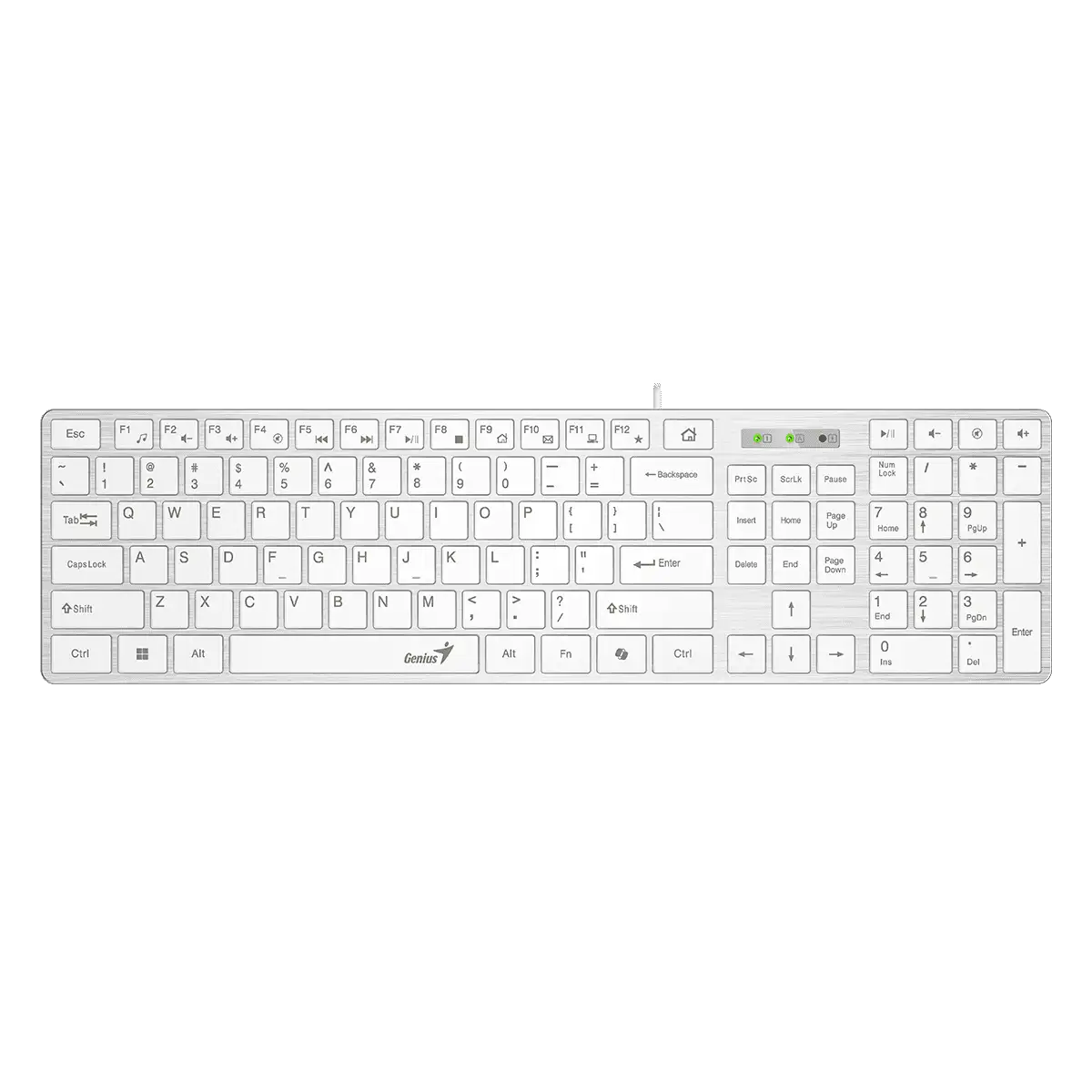 GENIUS Slimstar 126/ Drátová/ Copilot/ USB/ bílá/ CZ+SK layout