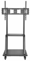BAZAR - Manhattan univerzální TV vozík, Universal Heavy Duty TV Cart, 37  až 100  TV, černá - Poškozený obal (Komplet)