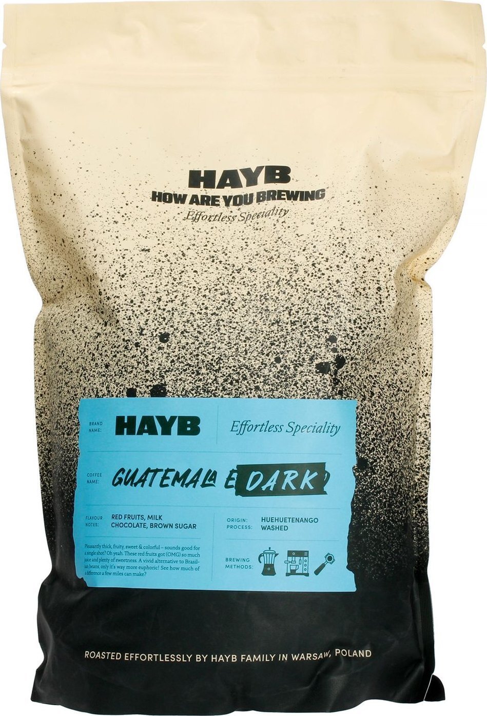 HAYB Kávová zrna HAYB - Guatemala Dark Espresso 250g