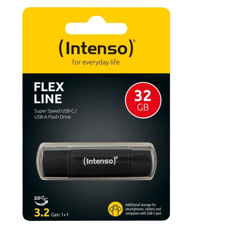 Intenso Flex Line 32 GB (černý, USB-C a USB-A)