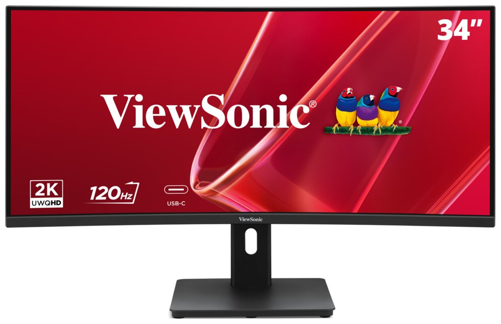 ViewSonic VA3420C-2 34  21:9, 3440 x 1440, VA zakřivený monitor,120Hz,HDMI,DP,USB,USB-C 96W, speakers,výš. stavitelný