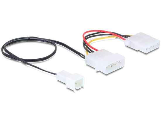 DeLock napájací kábel Molex samec> Molex samica + ventilátor P500