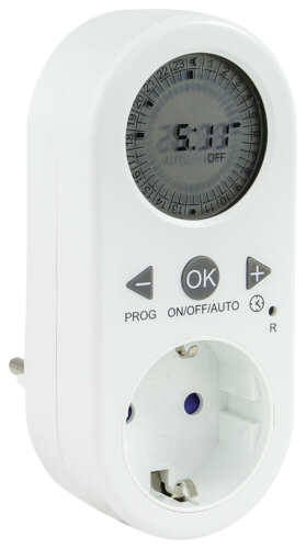 REV Zeitschaltuhr digital s LCD-Anzeige biela