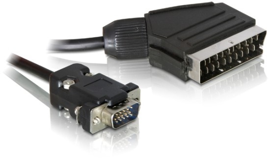 DeLock kábel 2m zo SCART na VGA