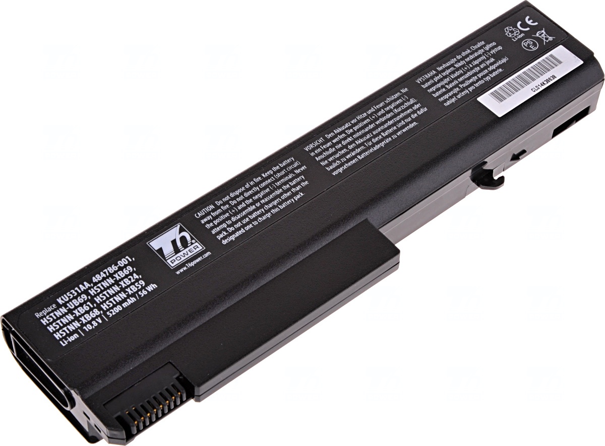 Baterie T6 power HP 6530b, 6730b, 6930b, ProBook 6440b, 6450b, 6540b, 6550b, 5200mAh, 56Wh, 6cell