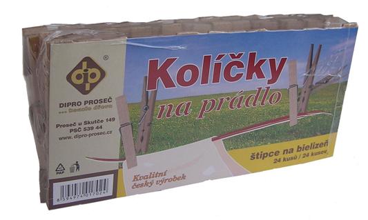 Kolíčky na prádlo 24 ks dřevo