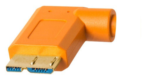 Tether Tools TPro USB 3.0 Micro-B Right Angle 4.6m/15 ORG