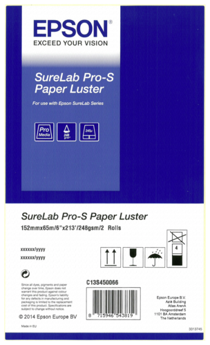 1x2 Epson SureLab Pro-S Paper Luster 152 mm x 65 m 248 g BP