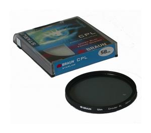 BRAUN C-PL polarizačný filter Starline - 62 mm