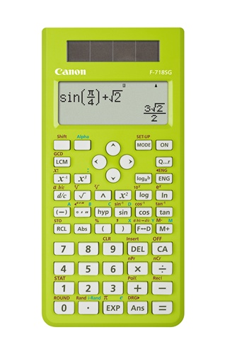Canon kalkulačka vedecká F-718SGA LIME GREEN