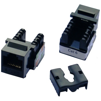 Keystone cat.6 black UTP