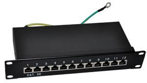 Patch panel 10 "STP Cat.5e 12 portov