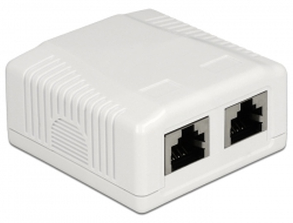 RJ-45-Dose 2 Port Cat.6A LSA, Modul