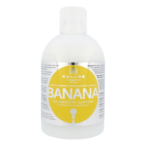 Šampon na suché vlasy Kallos Banana Fortifying Shampoo 1000ml