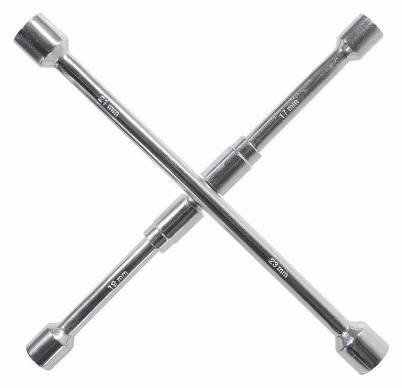 Klíč na kola 17-19/21-23 mm TÜV, GS skládací, COMPASS