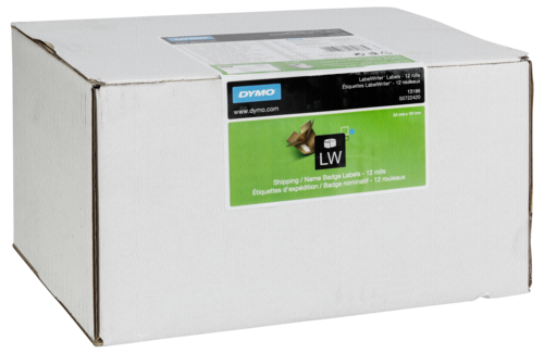 Dymo Shipping/Name Badge Labels 12 rolls, 220 labels/roll  13186