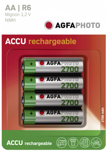 1x4 AgfaPhoto Akku NiMh Mignon AA 2300 mAh