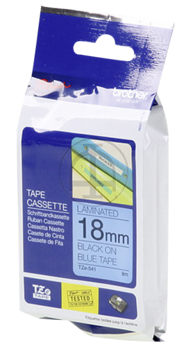 Brother labelling tape TZE-541 blue/black 18 mm