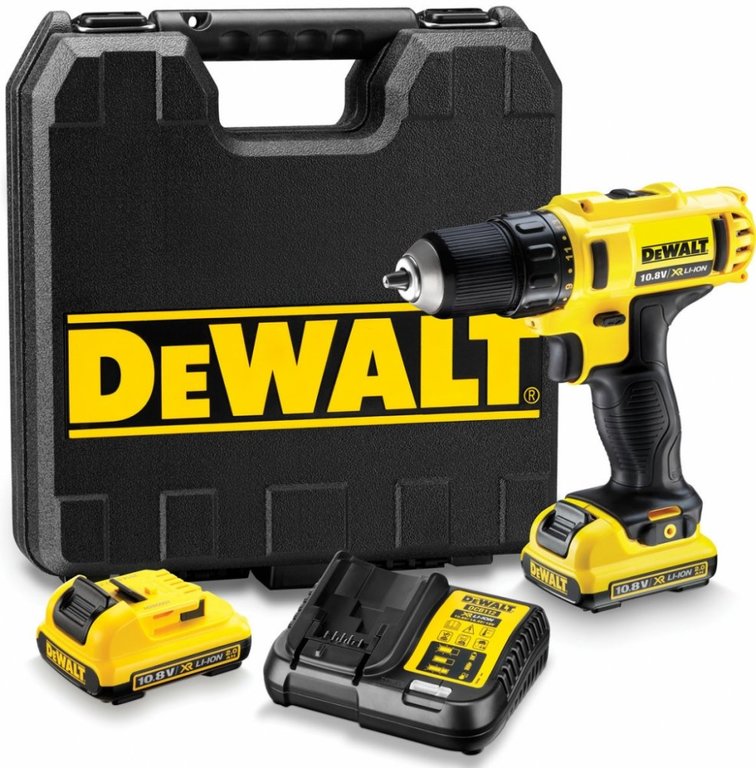 DeWalt DCD710D2-QW 10,8V 2x 2 Ah Aku vrtaci skrutkovac + Koffer