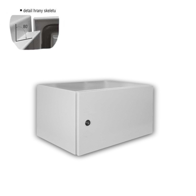 Datacom 19 "vonkajšie rozvádzač 4U/600x400 IP65 sivý