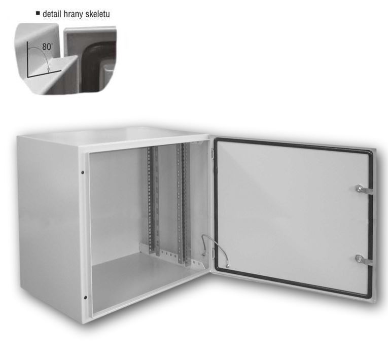 Datacom 19 "vonkajšie rozvádzač 12U/600x400 IP65 sivý