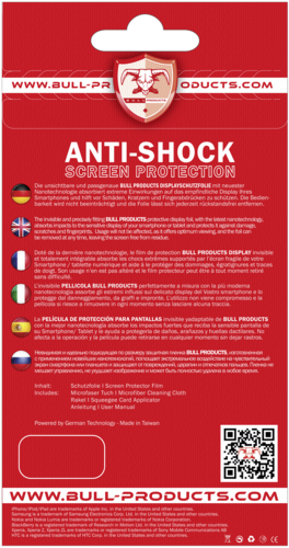 BULL PRODUCTS Anti-Shock folia Blackberry Q10 predne
