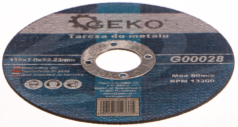 GEKO G00028 REZNÝ KOTÚČ NA KOV, 115X1,0X22,23MM