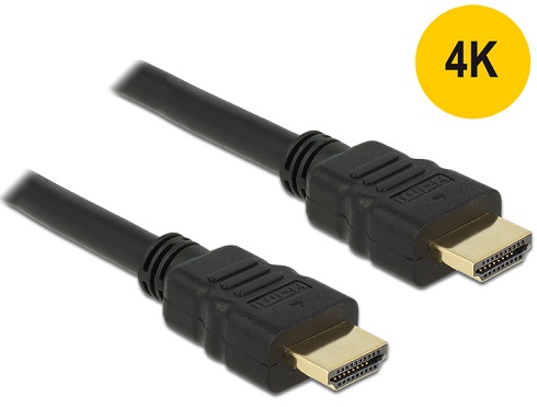 DELOCK 84409 Delock Cable High Speed HDMI with Ethernet - HDMI A male > HDMI A male 4K 5m