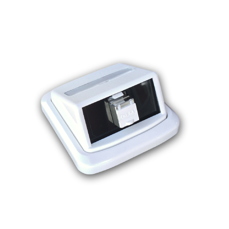 Jednozásuvka ABB TANGO 1xRJ45 cat.6 STP biela