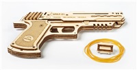Hračka Ugears 3D dřevěné mechanické puzzle Wolf-01 Pistol