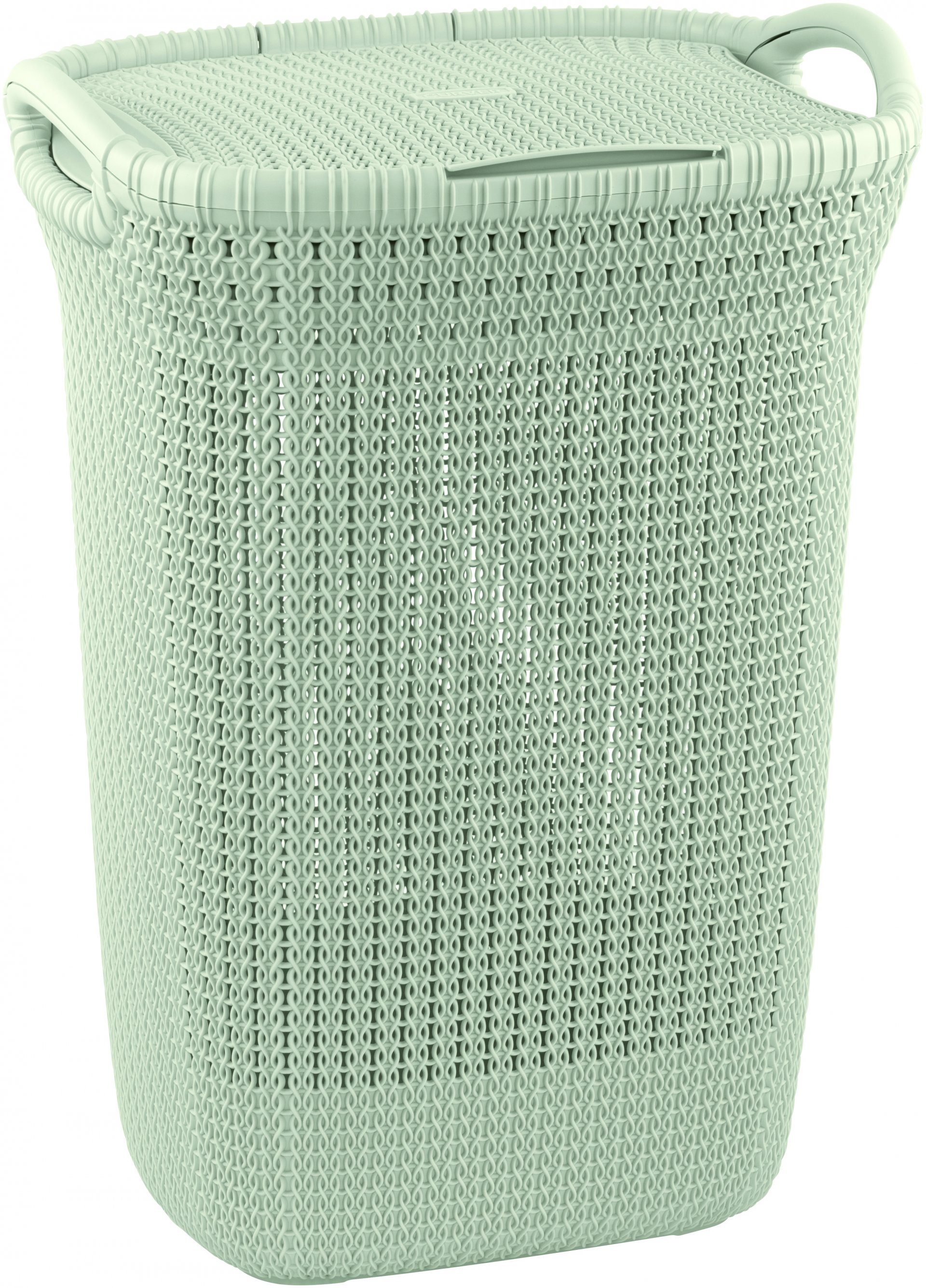 koš 57l na použité prádlo,bílý KNIT